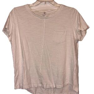 Wishlist White Short-Sleeve Pocket Tee